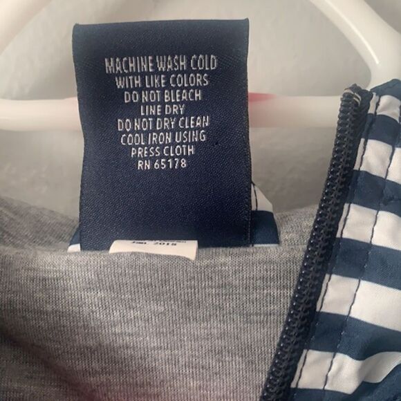 Charles River Apparel Chatham Anorak Spring Pull Over Stripe Jacket - Picture 5 of 6